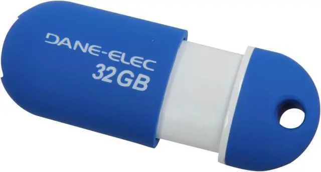Main image of DANE-ELEC 32GB USB 2.0 Flash Drive Capless (Aqua) DA-ZMP-32G-CA-A1-R