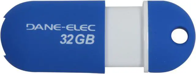 Alt view image 2 of 5 - DANE-ELEC 32GB USB 2.0 Flash Drive Capless (Aqua) DA-ZMP-32G-CA-A1-R
