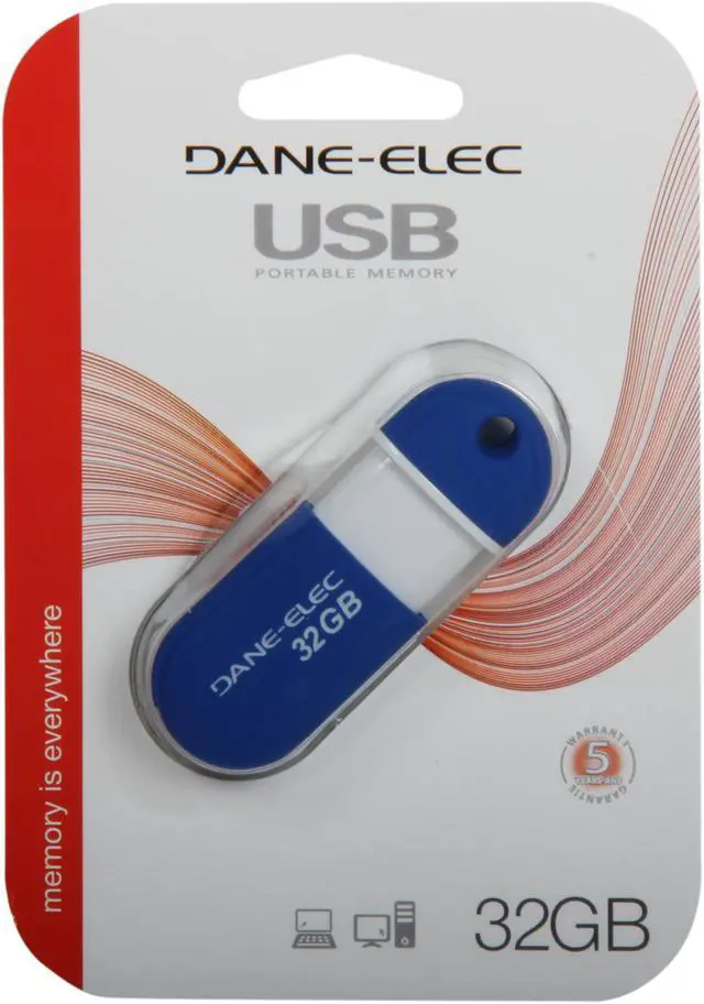 Alt view image 5 of 5 - DANE-ELEC 32GB USB 2.0 Flash Drive Capless (Aqua) DA-ZMP-32G-CA-A1-R