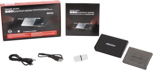 Alt view image 7 of 7 - DANE-ELEC DA-SDM25-80G-N-T-MK 1.8" with 2.5" adapter SSD Migration Kit