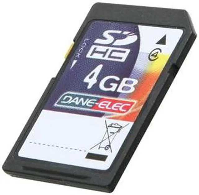 Main image of DANE-ELEC 4GB Secure Digital High-Capacity (SDHC) Flash Card Model DA-SD-4096-R