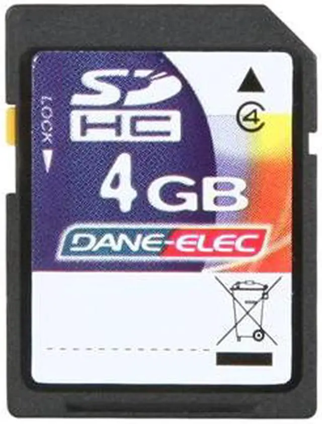 Alt view image 2 of 5 - DANE-ELEC 4GB Secure Digital High-Capacity (SDHC) Flash Card Model DA-SD-4096-R