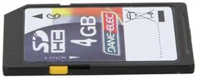 Alt view image 3 of 5 - DANE-ELEC 4GB Secure Digital High-Capacity (SDHC) Flash Card Model DA-SD-4096-R
