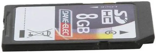 Alt view image 3 of 5 - DANE-ELEC 8GB Secure Digital High-Capacity (SDHC) Flash Card Model DA-SD-8192-R