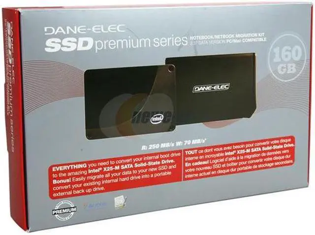 Main image of DANE-ELEC 2.5" 160GB SATA II MLC Internal Solid State Drive (SSD) DA-SDM25-160G-N-T-MK