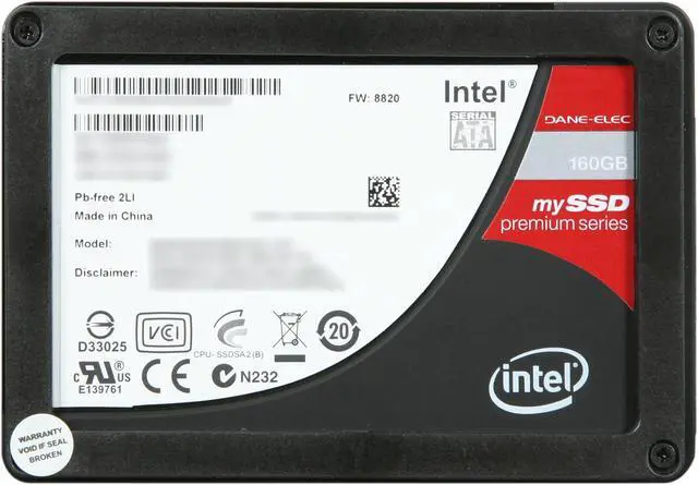 Alt view image 4 of 7 - DANE-ELEC 2.5" 160GB SATA II MLC Internal Solid State Drive (SSD) DA-SDM25-160G-N-T-MK