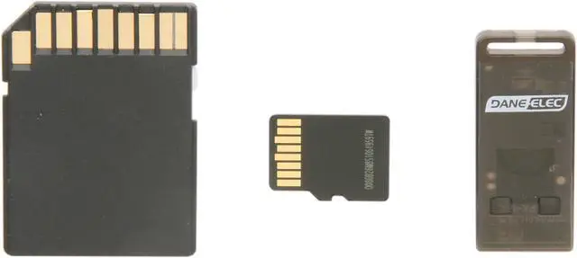 Alt view image 3 of 4 - DANE-ELEC 8GB microSDHC Flash Card Universal Connectivity Kit with SD & USB Adapter Model DA-3in1C1008G-R