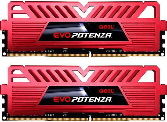 Main image of GeIL EVO POTENZA 16GB (2 x 8GB) DDR4 2400 (PC4 19200) Desktop Memory Model GPR416GB2400C16DC