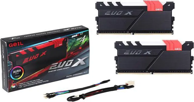 Alt view image 3 of 3 - GeIL EVO X 8GB (2 x 4GB) DDR4 3000 (PC4 24000) Desktop Memory Model GEX48GB3000C15ADC