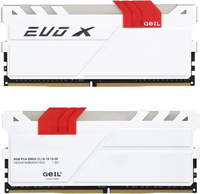 Alt view image 3 of 4 - GeIL EVO X 16GB (2 x 8GB) DDR4 3200 (PC4 25600) Desktop Memory Model GEXW416GB3200C16DC