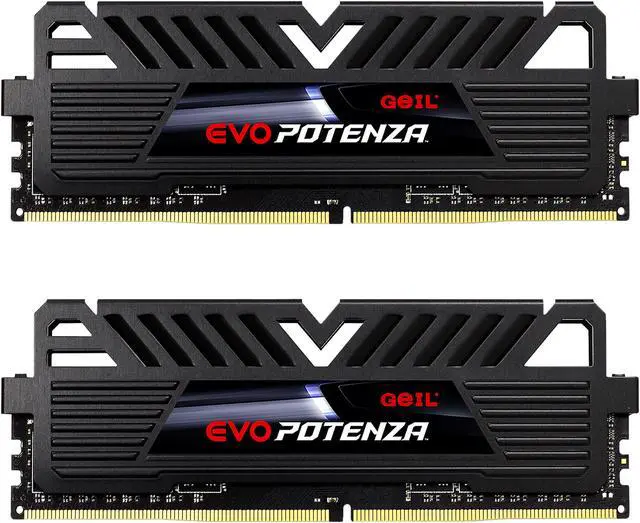Main image of GeIL EVO POTENZA 16GB (2 x 8GB) DDR4 2400 (PC4 19200) Desktop Memory Model GPB416GB2400C16DC
