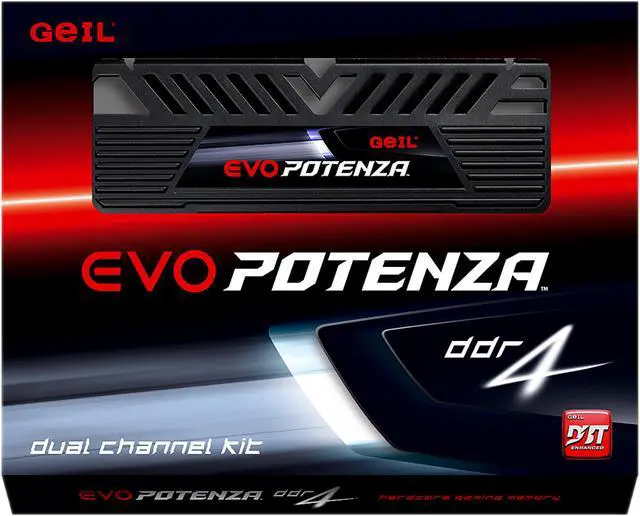 Alt view image 3 of 4 - GeIL EVO POTENZA 16GB (2 x 8GB) DDR4 2400 (PC4 19200) Desktop Memory Model GPB416GB2400C16DC