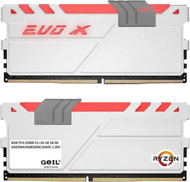 Alt view image 2 of 3 - GeIL AMD Edition EVO X 16GB (2 x 8GB) DDR4 3200 (PC4 25600) Dual Channel Kit Model GAEXW416GB3200C16ADC