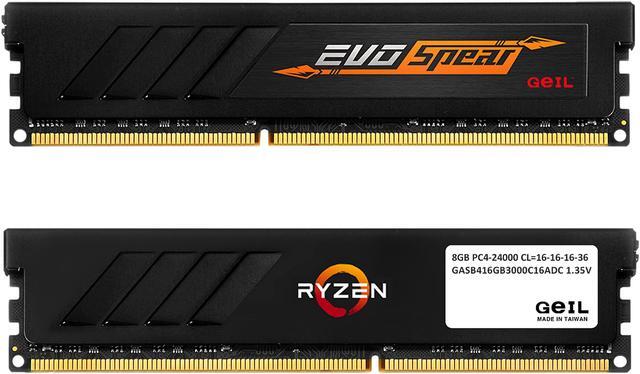 Alt view image 2 of 3 - GeIL EVO SPEAR 16GB (2 x 8GB) 288-Pin PC RAM DDR4 3000 (PC4 24000) Desktop Memory Model GASB416GB3000C16ADC