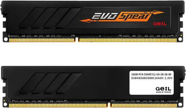 Alt view image 2 of 3 - GeIL EVO SPEAR 32GB (2 x 16GB) DDR4 3200 (PC4 25600) Desktop Memory Model GSB432GB3200C16ADC