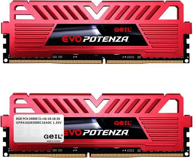 Alt view image 2 of 3 - GeIL EVO POTENZA 16GB (2 x 8GB) DDR4 3000 (PC4 24000) Desktop Memory Model GPR416GB3000C16ADC