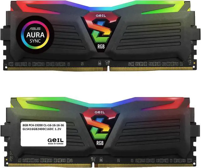 Alt view image 2 of 3 - GeIL SUPER LUCE RGB SYNC 16GB (2 x 8GB) DDR4 2400 (PC4 19200) Desktop Memory Model GLS416GB2400C16DC