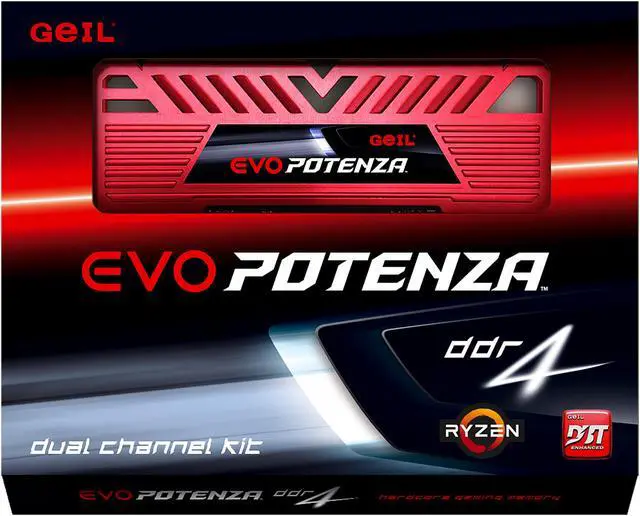 Alt view image 3 of 3 - GeIL EVO POTENZA 16GB (2 x 8GB) DDR4 3200 (PC4 25600) Desktop Memory Model GAPR416GB3200C16ADC