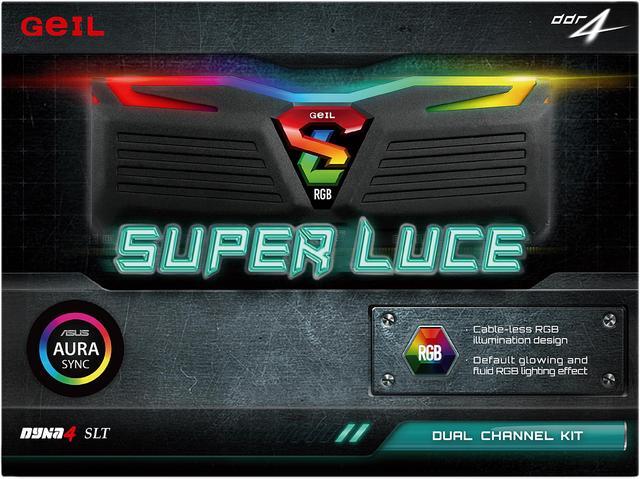 Alt view image 3 of 3 - GeIL SUPER LUCE RGB SYNC 16GB (2 x 8GB) DDR4 3600 (PC4 28800) Desktop Memory Model GLS416GB3600C16ADC