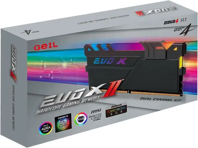 Alt view image 3 of 3 - GeIL EVO X II 32GB (2 x 16GB) DDR4 3000 (PC4 24000) Desktop Memory Model GEXSB432GB3000C16ADC