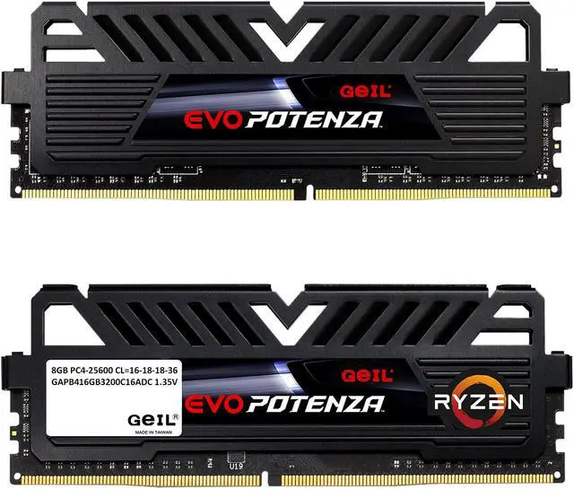 Alt view image 2 of 3 - GeIL EVO POTENZA 16GB (2 x 8GB) DDR4 3200 (PC4 25600) Desktop Memory Model GAPB416GB3200C16ADC