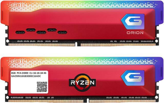 GeIL Orion DDR4 RAM, 32GB (16GBx2) 3600MHz 1.35V XMP2.0