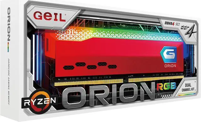 Alt view image 3 of 3 - GeIL ORION RGB 64GB (2 x 32GB) DDR4 3200 (PC4 25600) Desktop Memory Model GAOSG464GB3200C16BDC