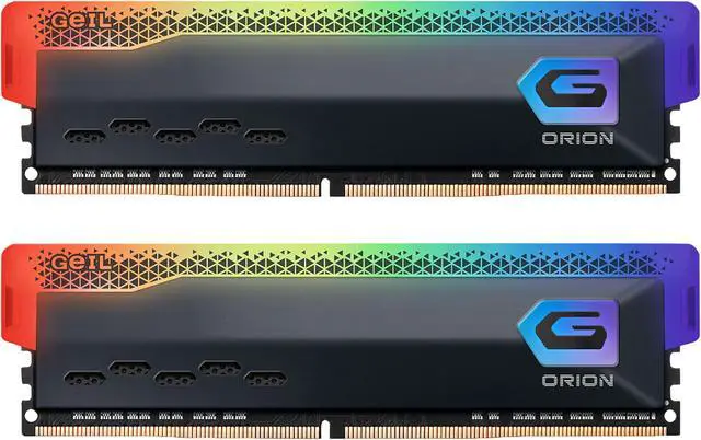 GeIL ORION DDR4-3200 32GB 中古 動作確認済み GeIL GAOSG432GB3200C16BDC ORION RGB 288pin DDR4-3200 CL16-20-20
