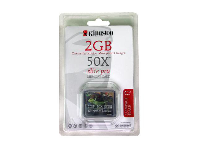 Kingston 2GB CompactFlash Type 1 Memory Card – CF02GB – NEW