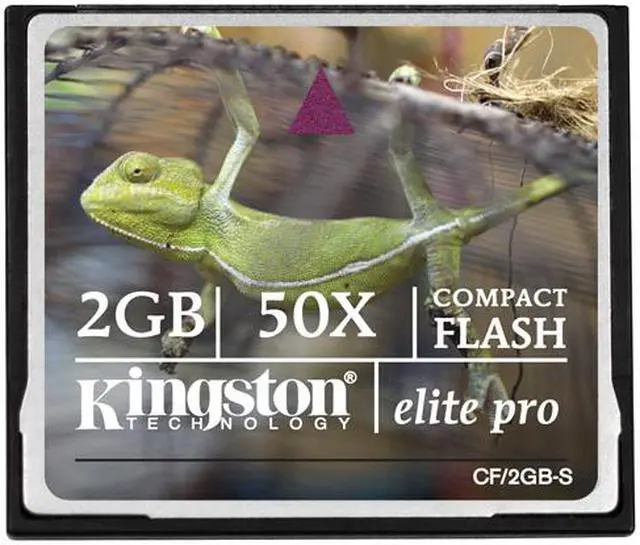 Main image of Kingston Elite Pro 2GB Compact Flash (CF) Flash Card Model CF/2GB-S