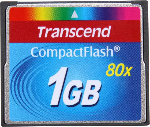 Alt view image 2 of 4 - Transcend 1GB Compact Flash (CF) Flash Card Model TS1GCF80