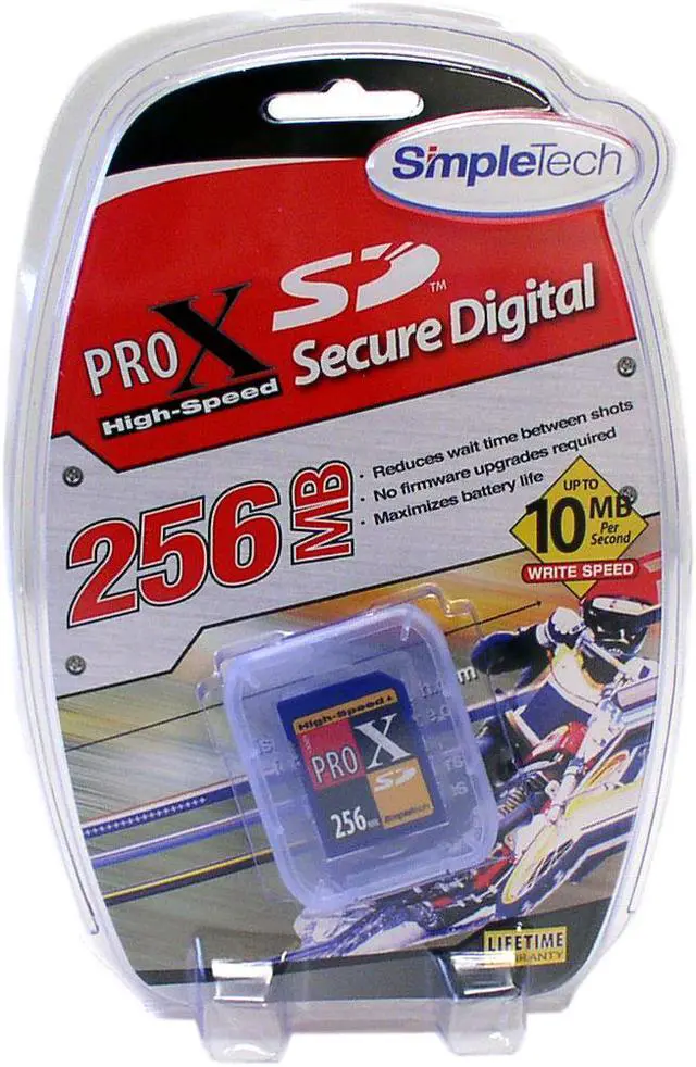 Main image of SimpleTech 256MB Secure Digital (SD) Flash Media Model STI-PROXSD/256