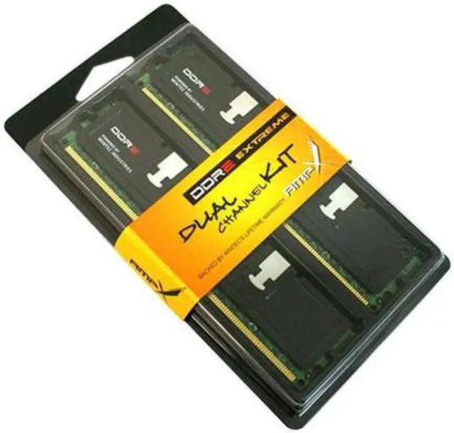 Alt view image 3 of 3 - Wintec AMPX 2GB (2 x 1GB) DDR2 800 (PC2 6400) Dual Channel Kit Desktop Memory Model 3AXT6400C4-2048K