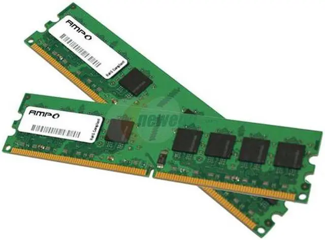 Alt view image 2 of 3 - Wintec AMPO 1GB (2 x 512MB) DDR2 800 (PC2 6400) Dual Channel Kit Desktop Memory Model 3AMD2800-1G1K-R