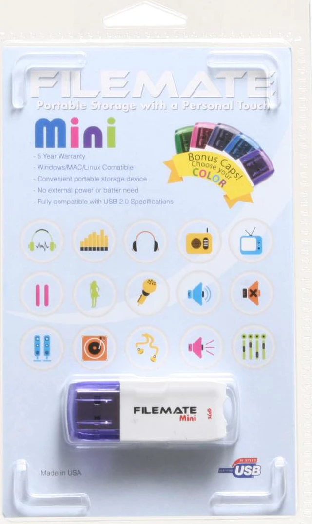 FileMate Mini 2GB Flash Drive (USB2.0 Portable) - Newegg.com