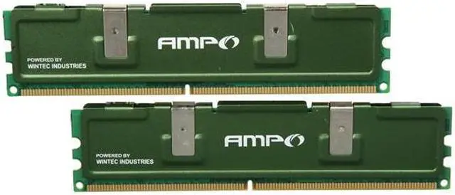 Main image of Wintec AMPO 2GB (2 x 1GB) DDR2 800 (PC2 6400) Desktop Memory Model 3AMD2800-2G2K-R