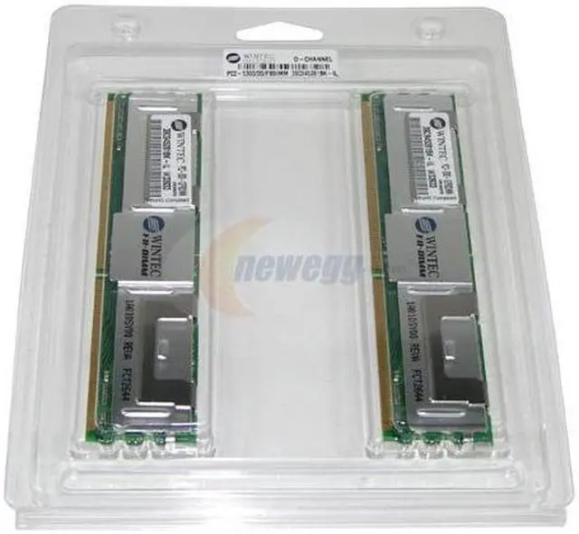 Alt view image 2 of 2 - Wintec 2GB (2 x 1GB) ECC Fully Buffered DDR2 667 (PC2 5300) Dual Channel Kit Server Memory Model 39C945281BK-IL