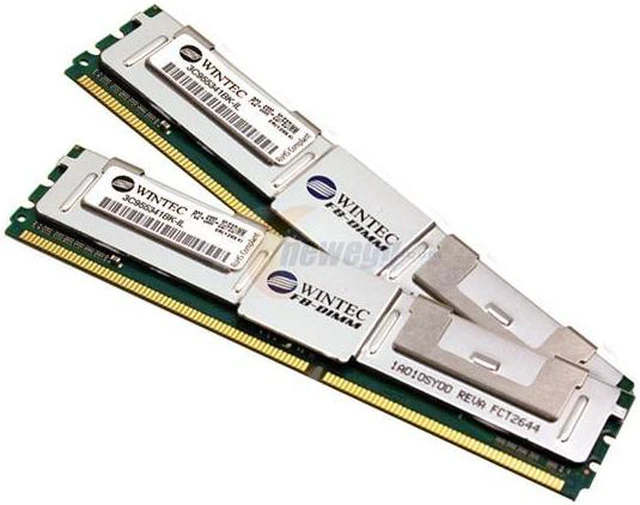 Main image of Wintec 4GB (2 x 2GB) ECC Fully Buffered DDR2 667 (PC2 5300) Dual Channel Kit Server Memory Model 3C955341BK-IL