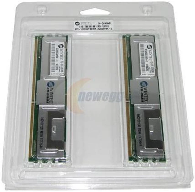 Alt view image 2 of 2 - Wintec 4GB (2 x 2GB) ECC Fully Buffered DDR2 667 (PC2 5300) Dual Channel Kit Server Memory Model 3C955341BK-IL