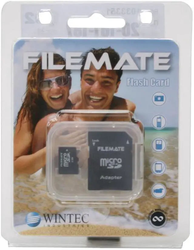 Alt view image 2 of 2 - FileMate 2GB MicroSD Flash Card Model 3FMUSD2GB60