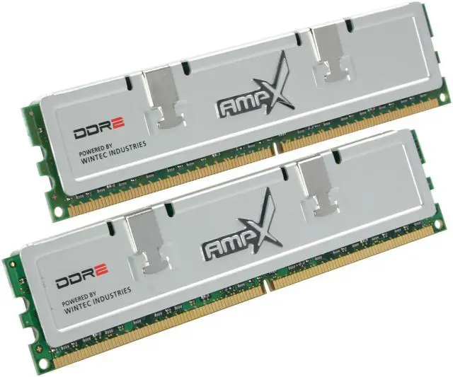 Main image of Wintec AMPX 4GB (2 x 2GB) DDR2 800 (PC2 6400) Dual Channel Kit Desktop Memory Model 3AXT6400SE5-4096K