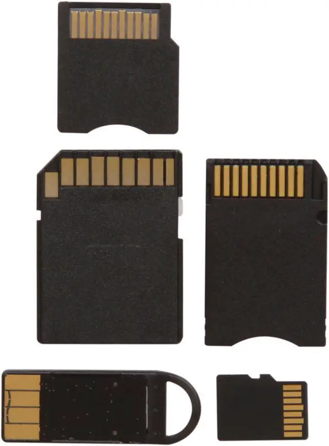 Alt view image 3 of 4 - Wintec FileMate 4GB microSDHC Card-It-All Adapter Kit Model 3FMUSDCK4GB-R