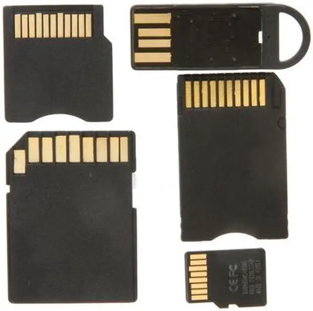 Alt view image 2 of 4 - Wintec FileMate 8GB microSDHC Card-It-All Adapter Kit Model 3FMUSDCK8GB-R