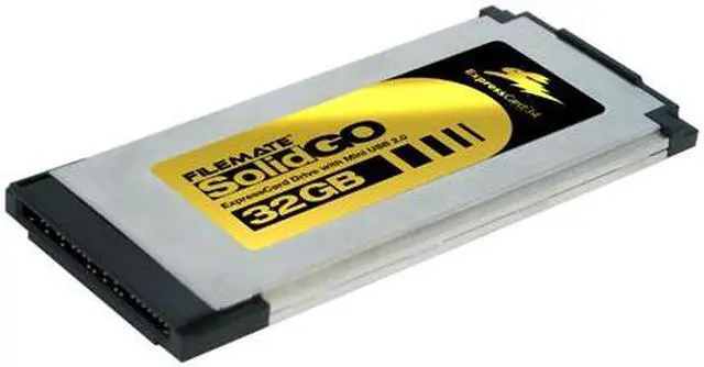 Main image of Wintec FileMate SolidGO 32GB ExpressCard 34 with Mini USB 2.0 External Solid State Drive (SSD) 3FMS4U32M-WR