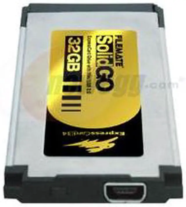 Alt view image 3 of 3 - Wintec FileMate SolidGO 32GB ExpressCard 34 with Mini USB 2.0 External Solid State Drive (SSD) 3FMS4U32M-WR