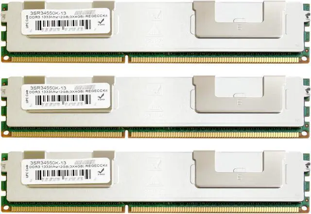 Main image of Wintec 12GB (3 x 4GB) ECC Registered DDR3 1333 (PC3 10666) Server Memory Model 3SR34550K-13