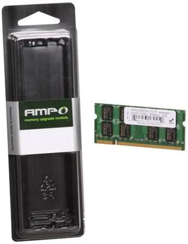 Alt view image 3 of 3 - Wintec AMPO 2GB 200-Pin DDR2 SO-DIMM DDR2 800 (PC2 6400) Laptop Memory Model 3AMD2800N-2G-R