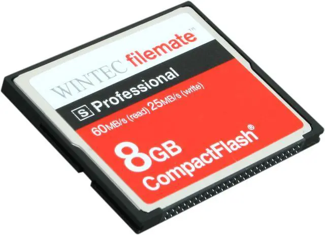 Main image of Wintec FileMate S Professional 8GB Compact Flash (CF) Flash Card Model 3FMCF8GBS-R
