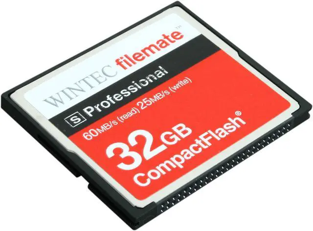 Main image of Wintec FileMate S Professional 32GB Compact Flash (CF) Flash Card Model 3FMCF32GBS-R