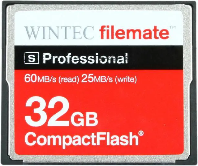 Alt view image 2 of 5 - Wintec FileMate S Professional 32GB Compact Flash (CF) Flash Card Model 3FMCF32GBS-R